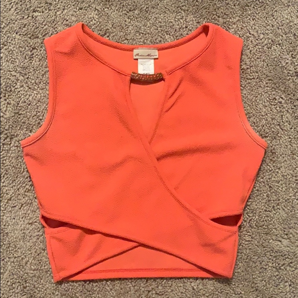 Cut Designed Crop Top